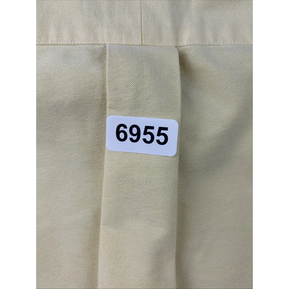 Polo Ralph Lauren Shirt Men's 16.5 34/35 Yardmouth Flesh Pony Yellow Button Down